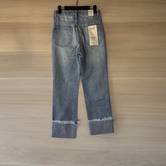 Rolla's Australia Original Cropped Straight Jeans Women High Rise Sz-AU- 8/US-26 - Picture 2 of 12